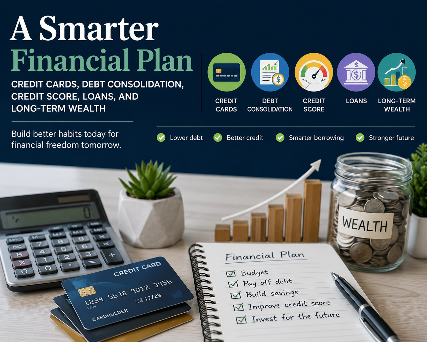 A Smarter Financial Plan: Credit Cards, Debt Consolidation, Credit Score, Loans, and Long-Term Wealth